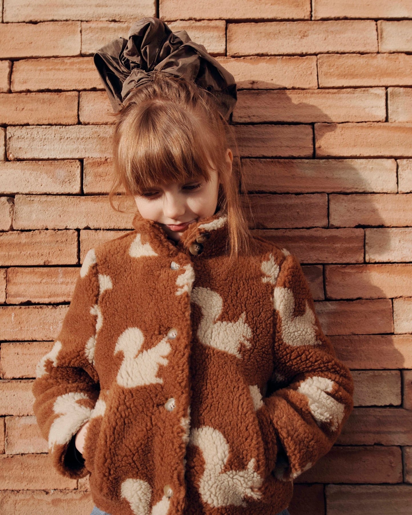 squirrel faux fur coat