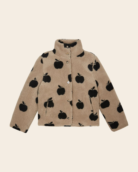 Manteau - Sherpa enfant pommes grège