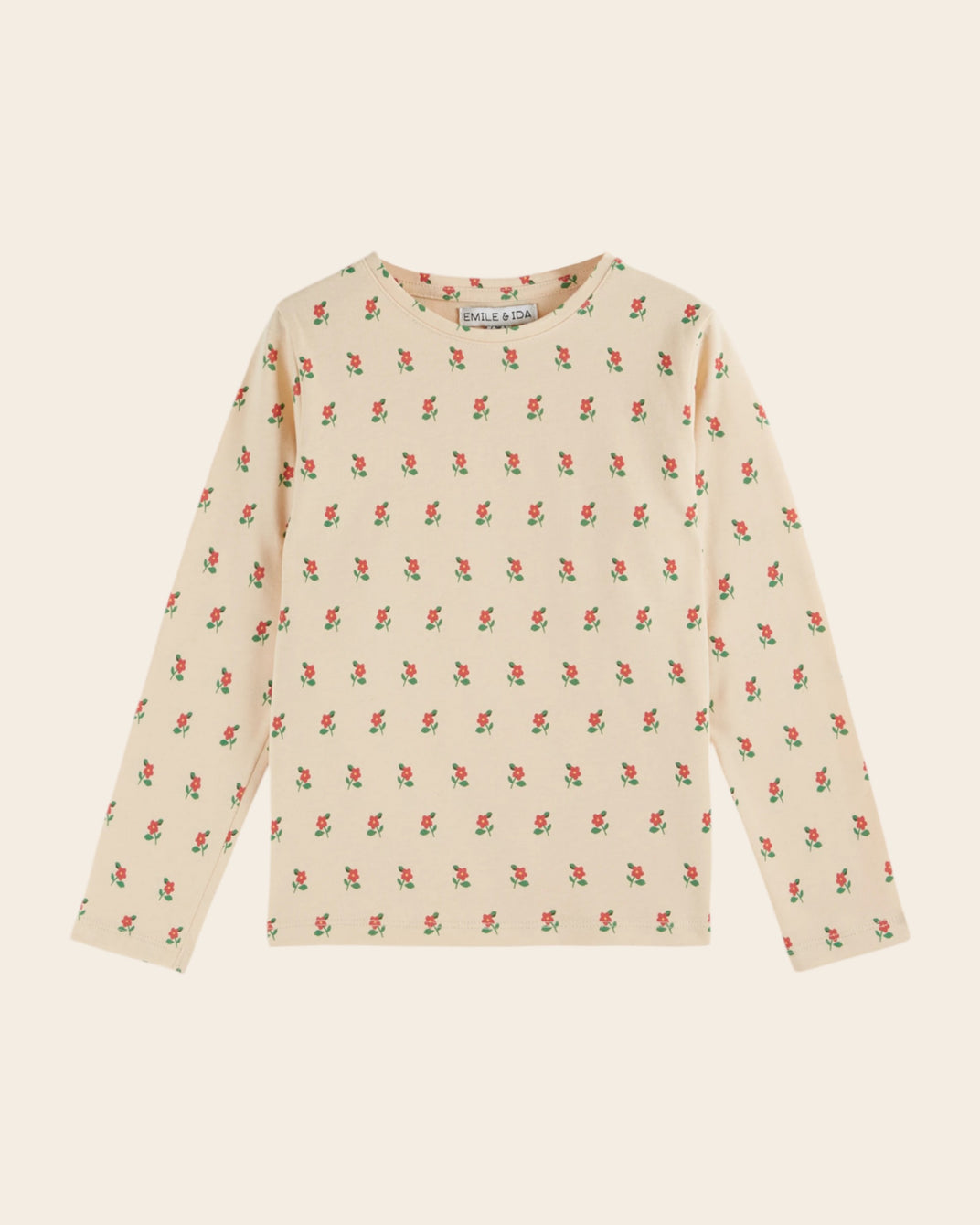 T-shirt coton bio poppy crème