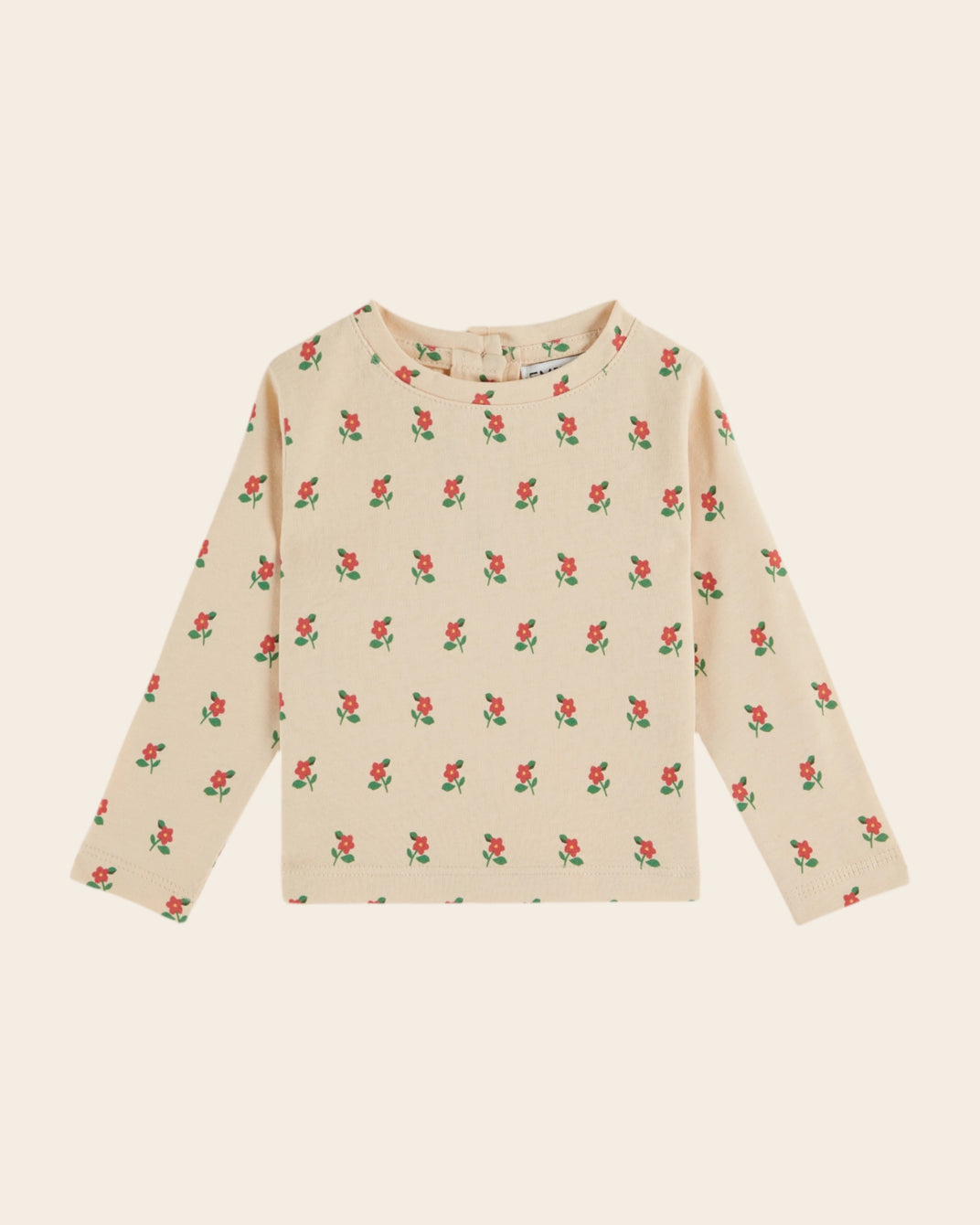 T-shirt coton bio poppy crème