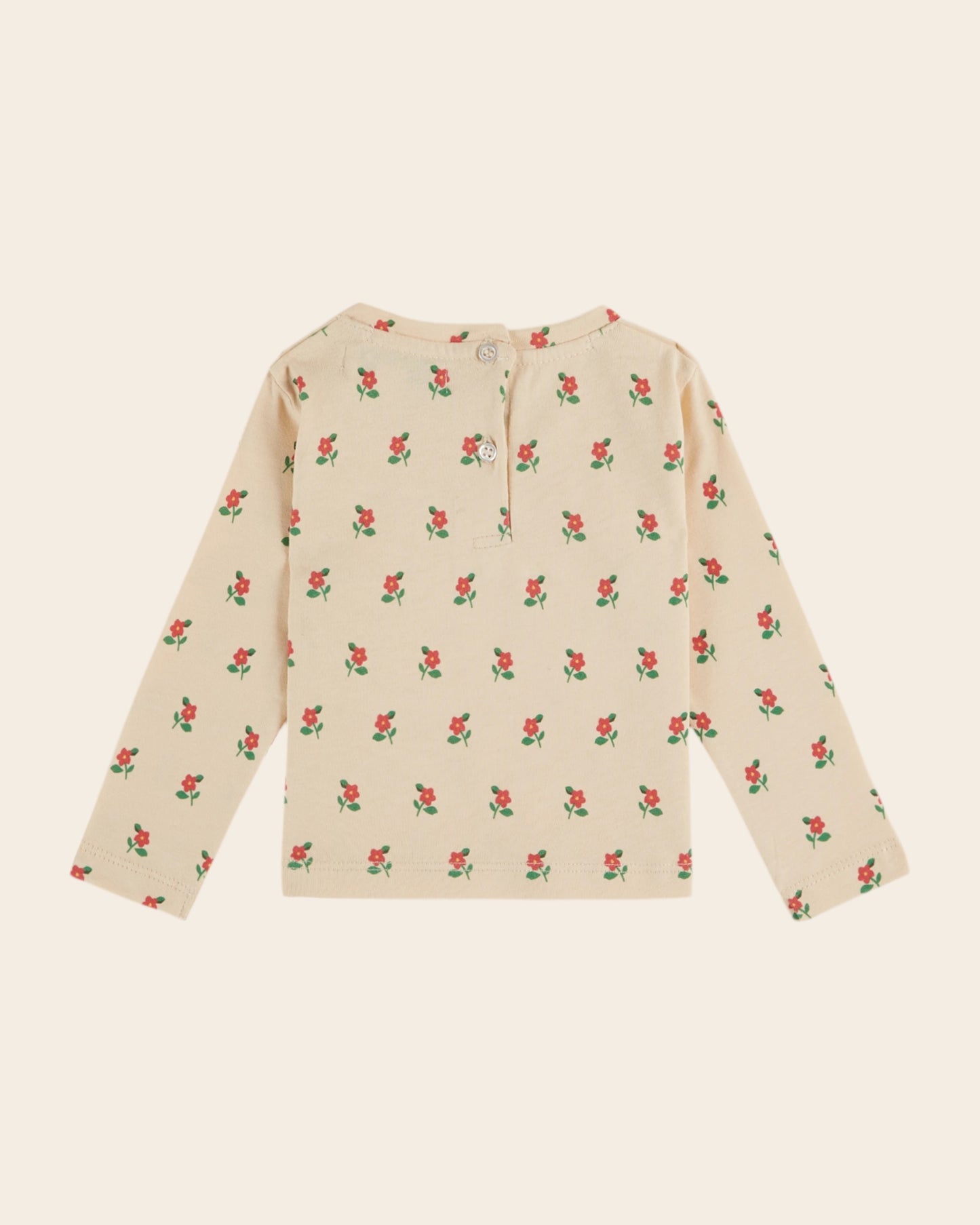T-shirt coton bio poppy crème