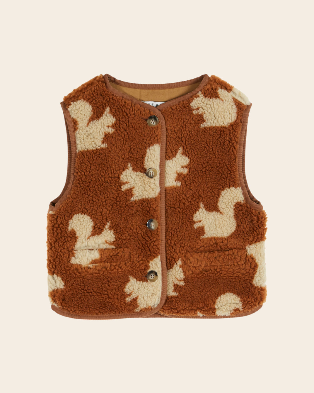 squirrel sleeveless jacket