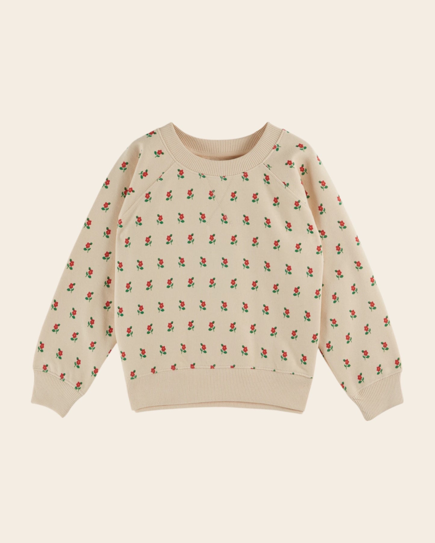 Sweat coton bio poppy crème