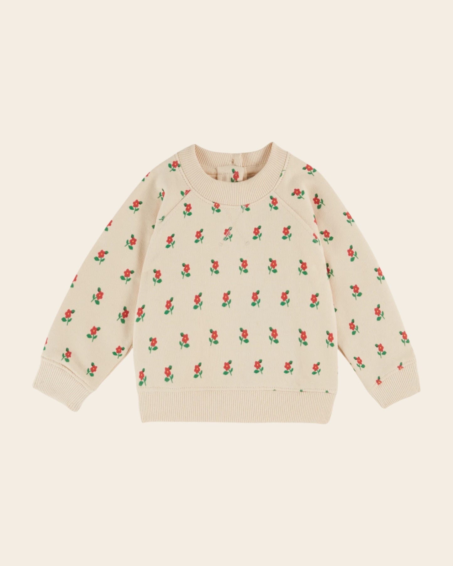Sweat coton bio poppy crème
