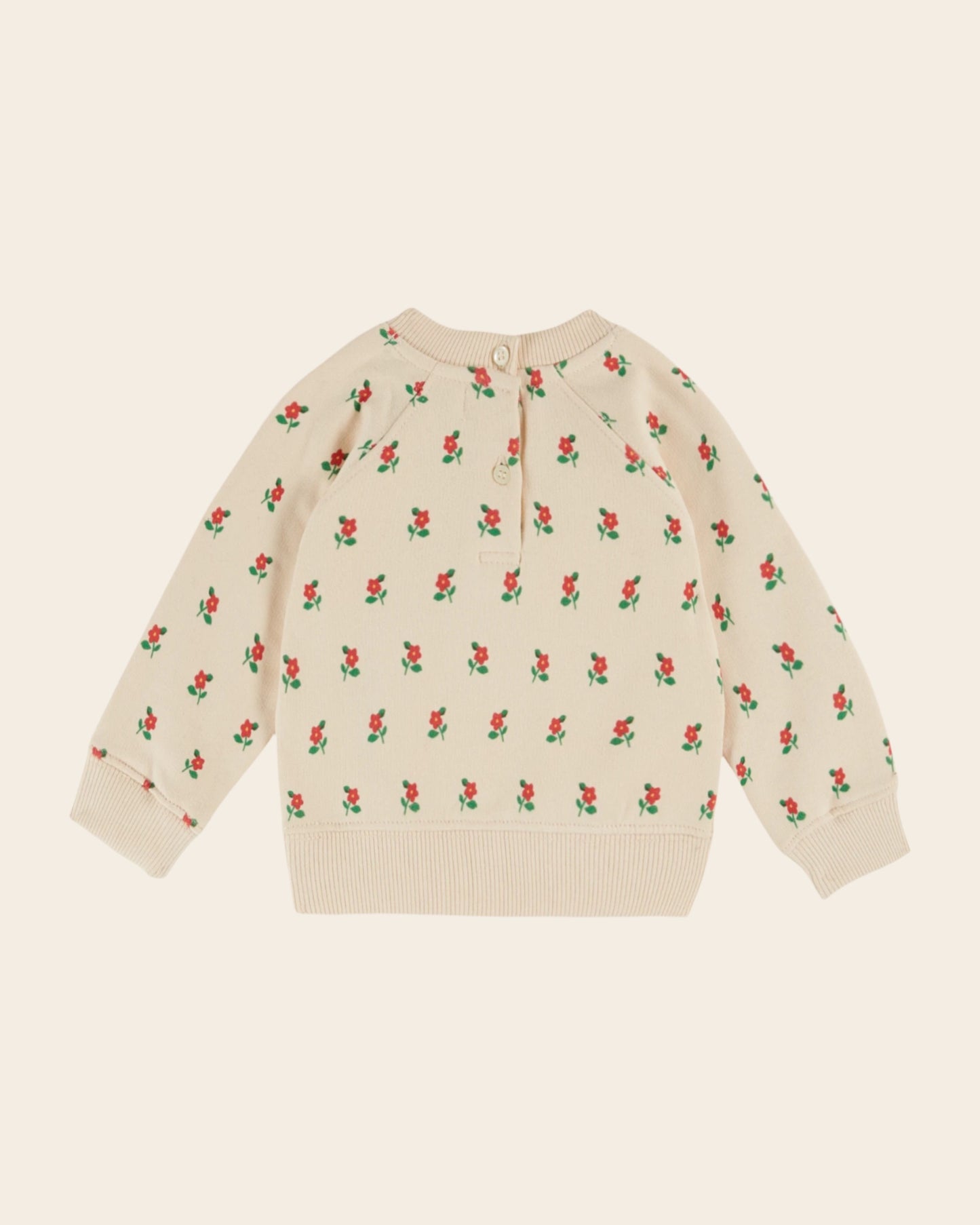 Sweat coton bio poppy crème