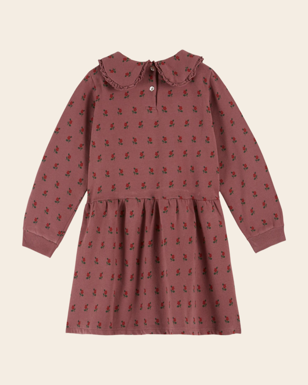 Robe molletoné coton bio poppy violine