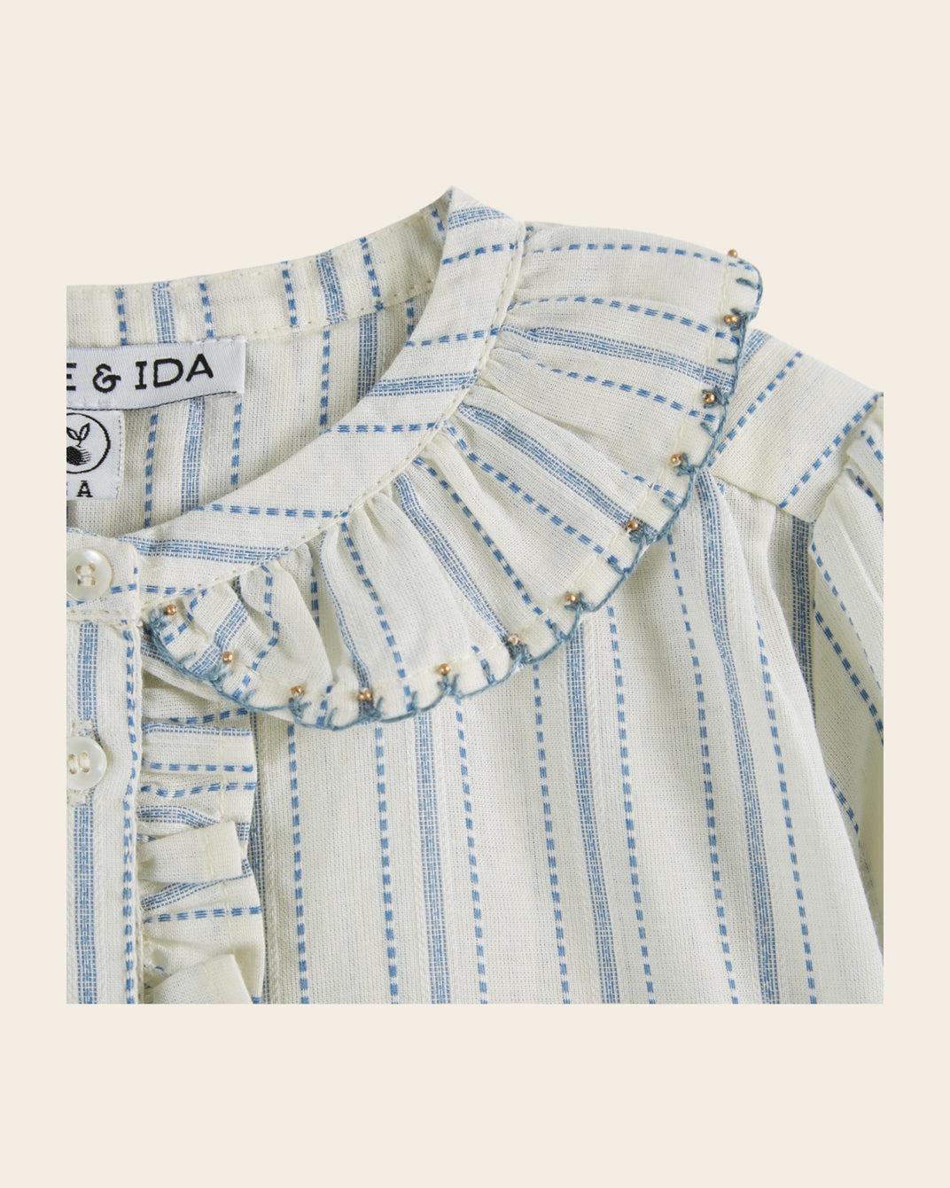 striped blouse with striped sides