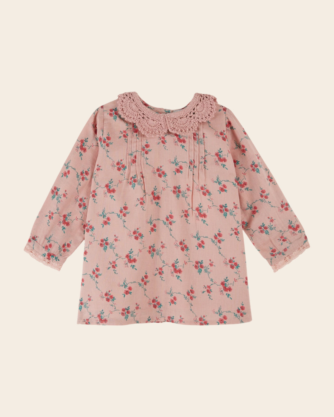 aster crochet collar dress