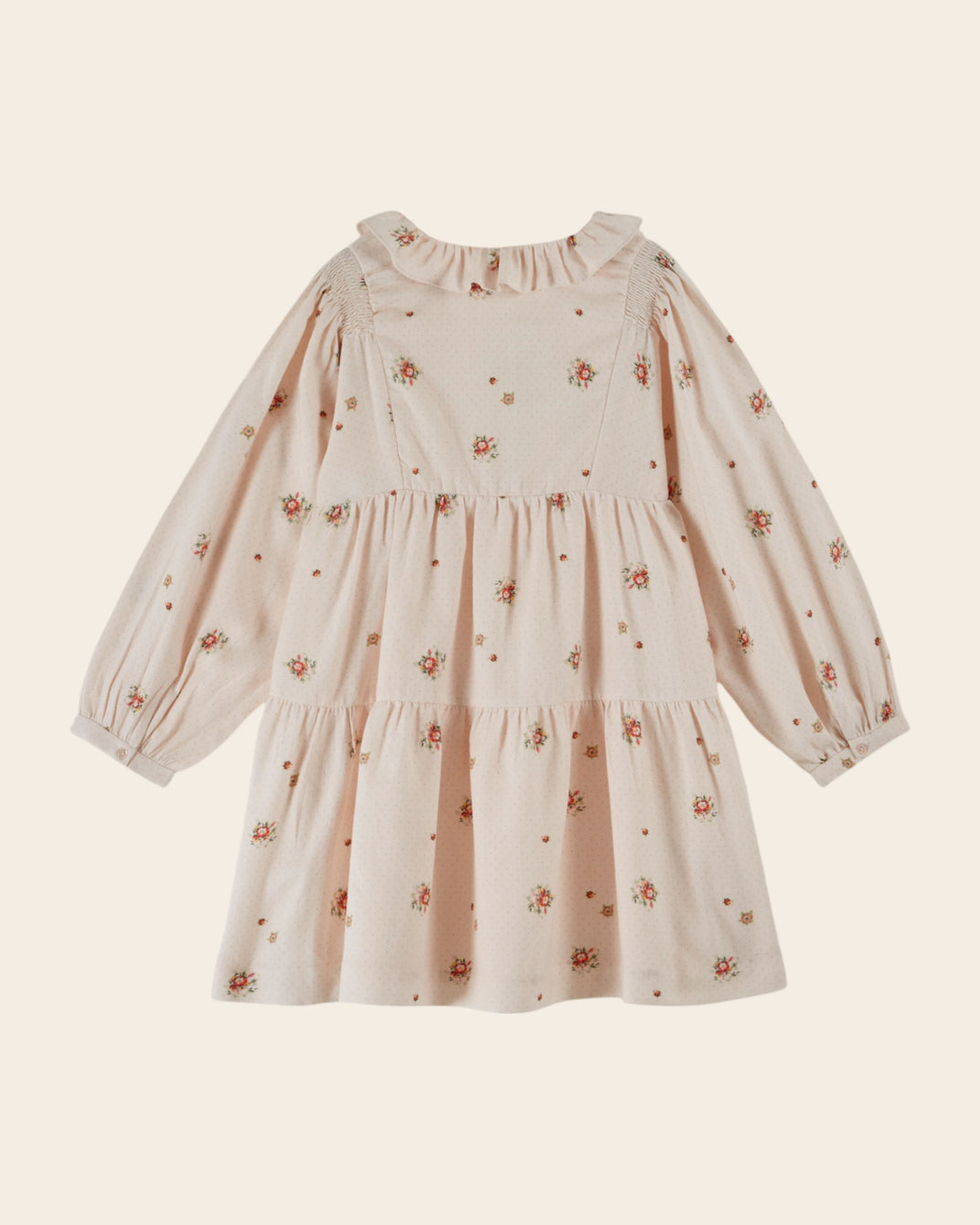 Robe à fleurs rose pâle