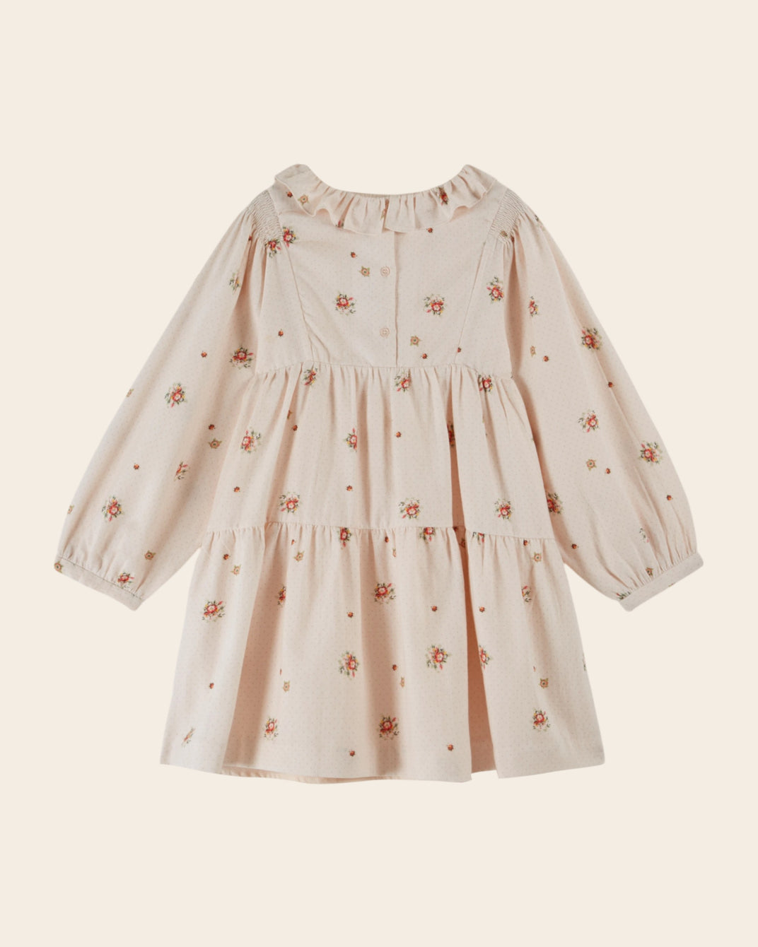 Robe à fleurs rose pâle
