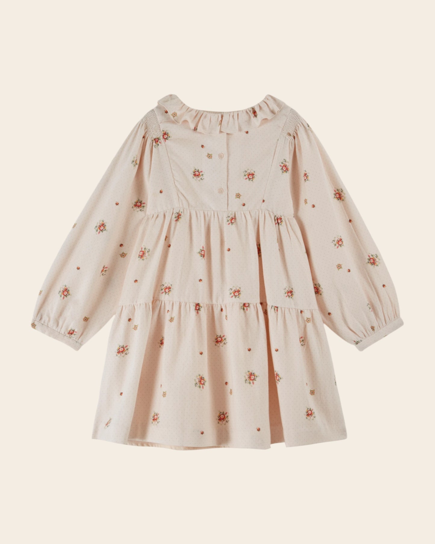 Robe à fleurs rose pâle