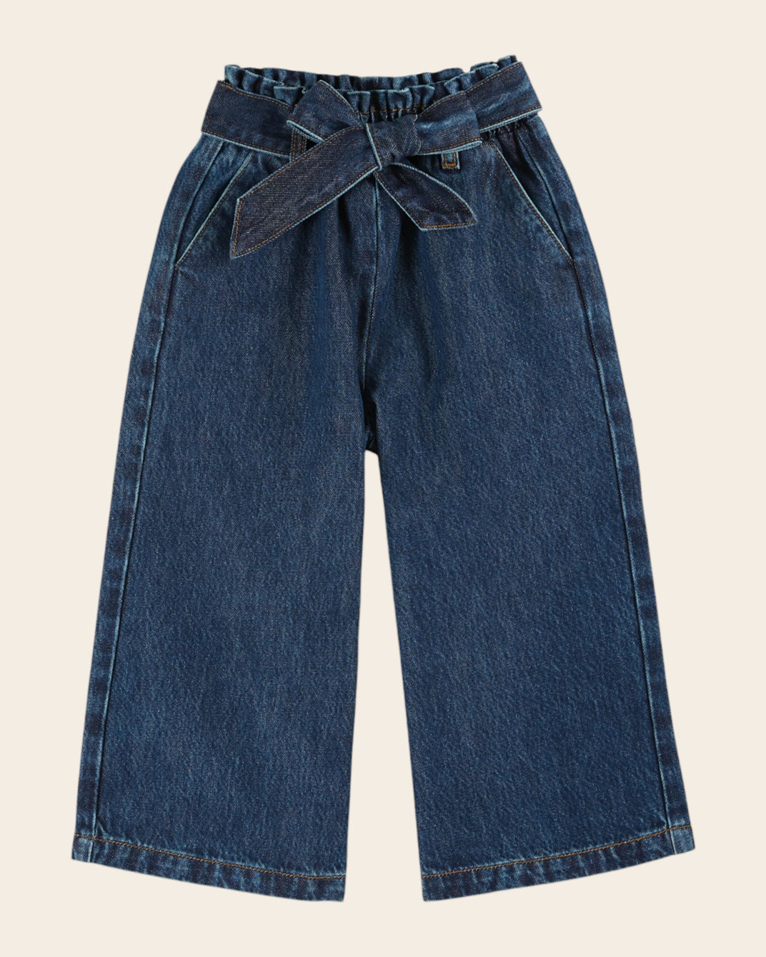 wide waistband denim jeans