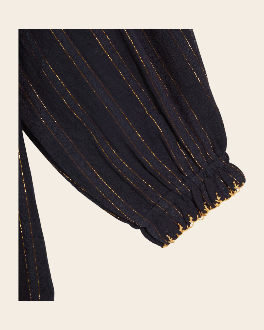 navy lurex embroidered lurex dress