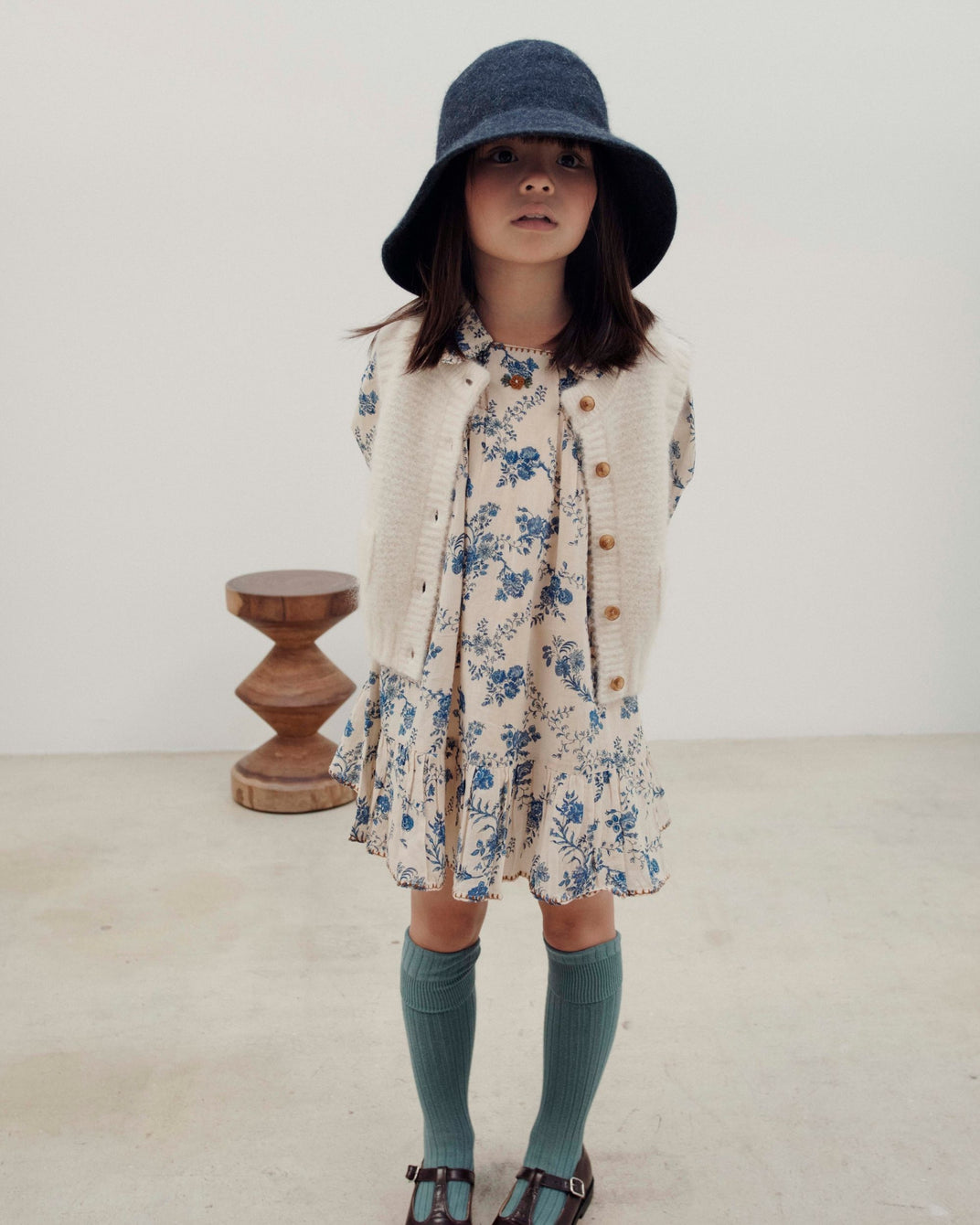 Cardigan sans manches ultra doux écru