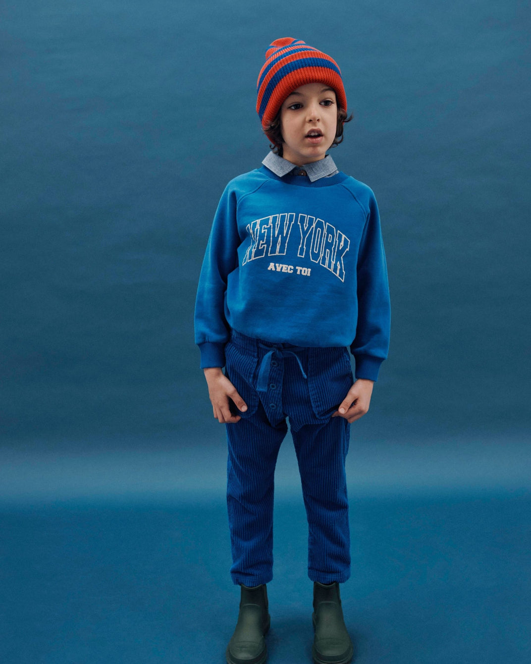 royal boy's velvet pants