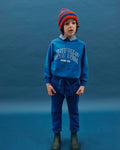 Pantalon velours bleu royal