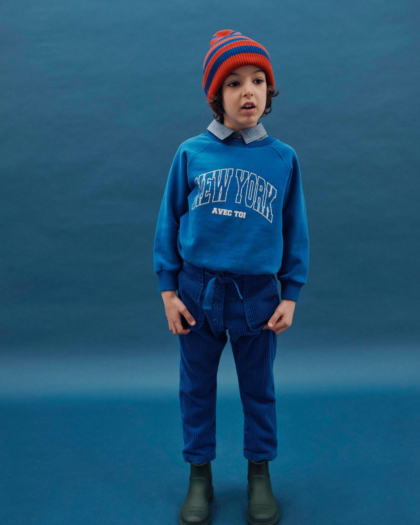 royal boy's velvet pants