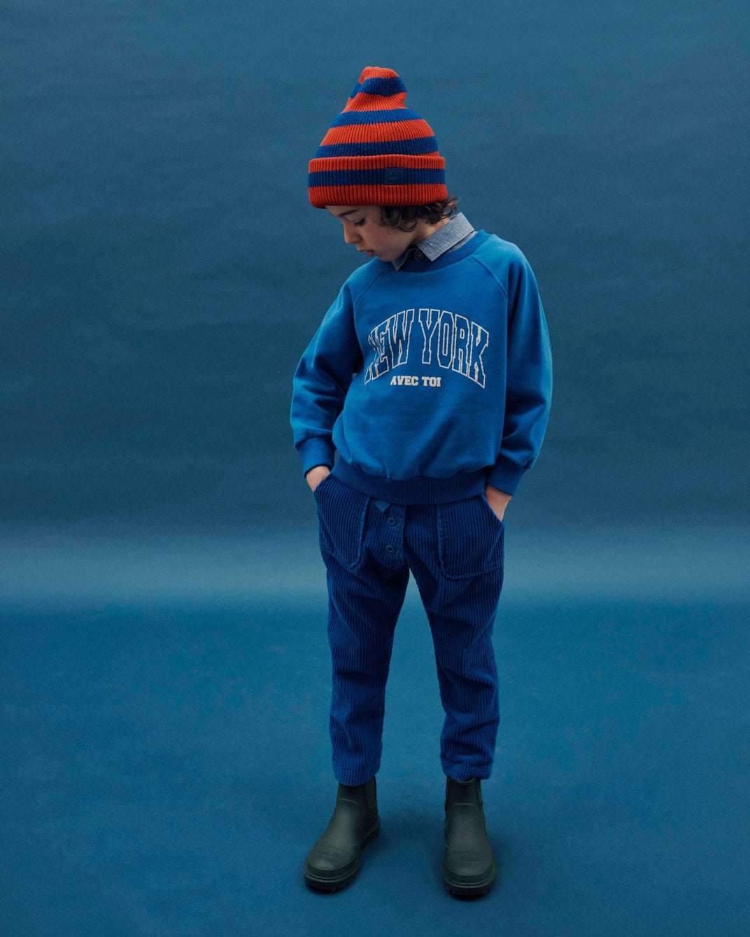 royal boy's velvet pants