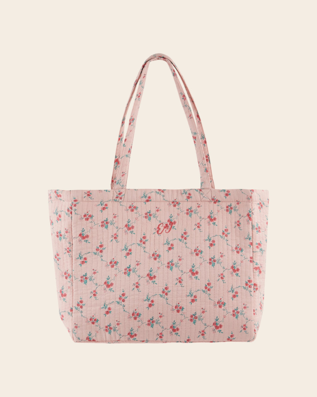 Grand cabas réversible rose