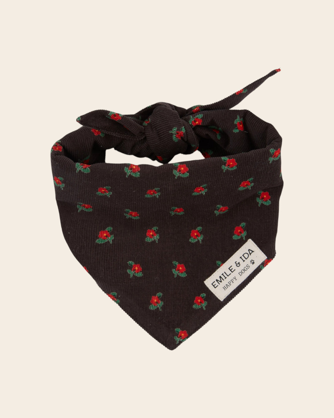 Bandana chien poppy noir
