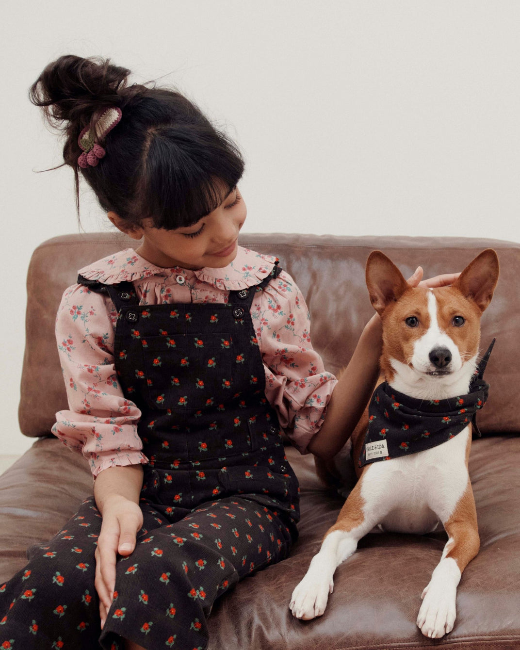 Bandana chien poppy noir