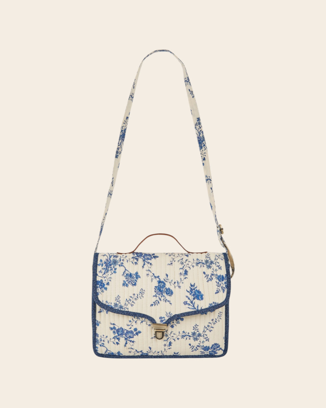 Cartable matelassé orchid bleu