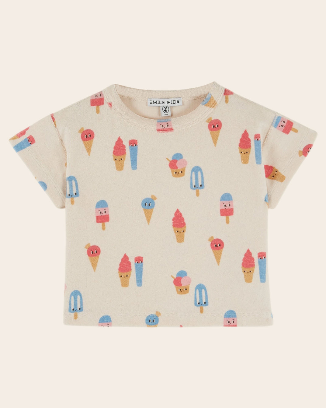 T-shirt - Éponge glaces crème