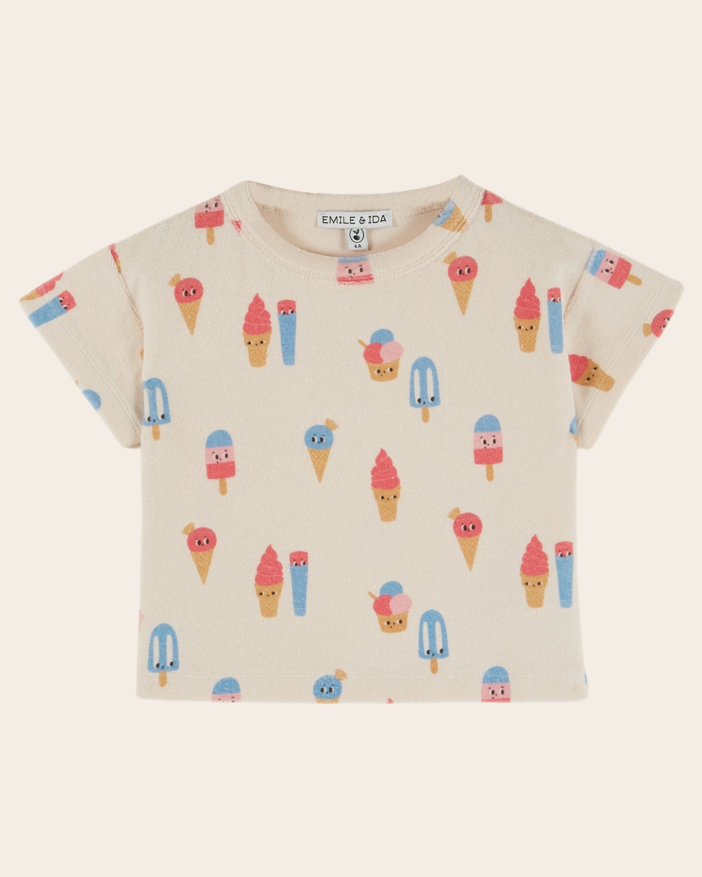 T-shirt - Éponge glaces crème
