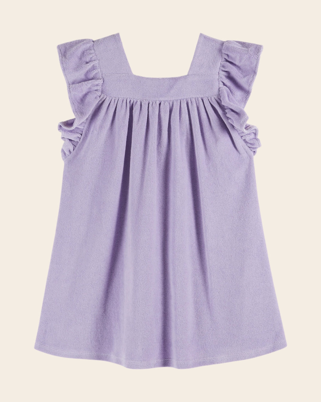 Robe - Volanté éponge violet