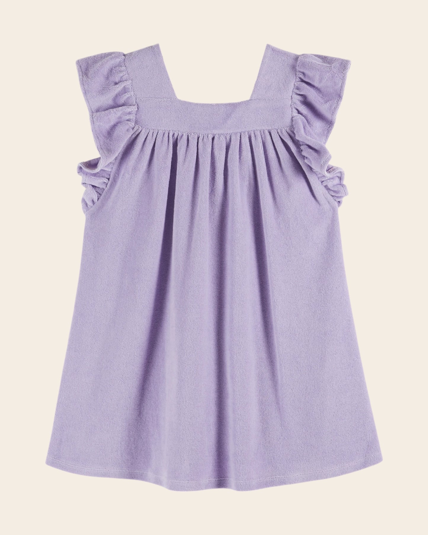 Robe - Volanté éponge violet