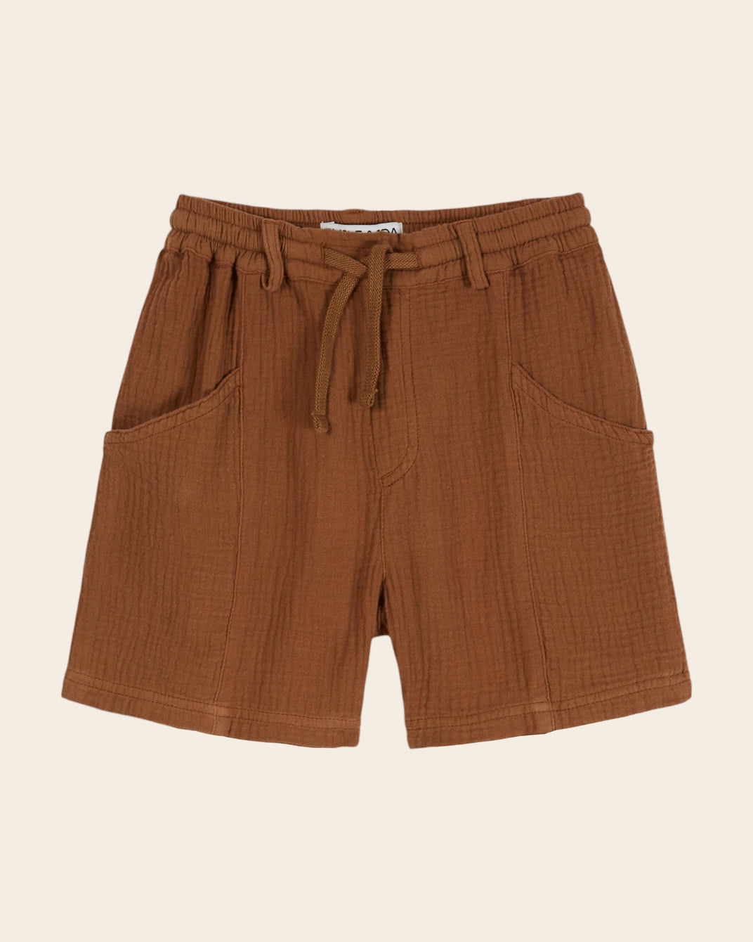 Short - Gaze de coton marron