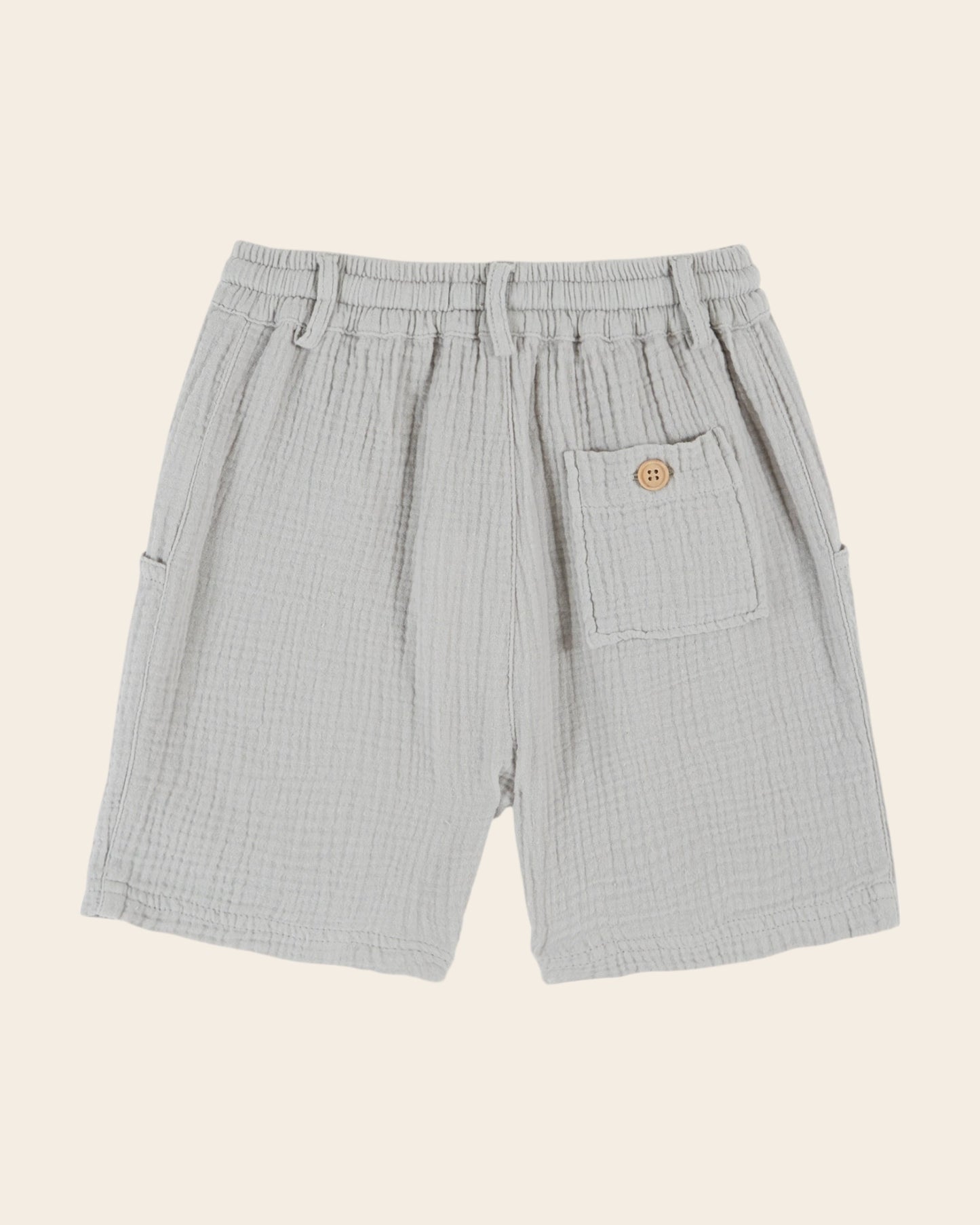 Short - Gaze de coton gris