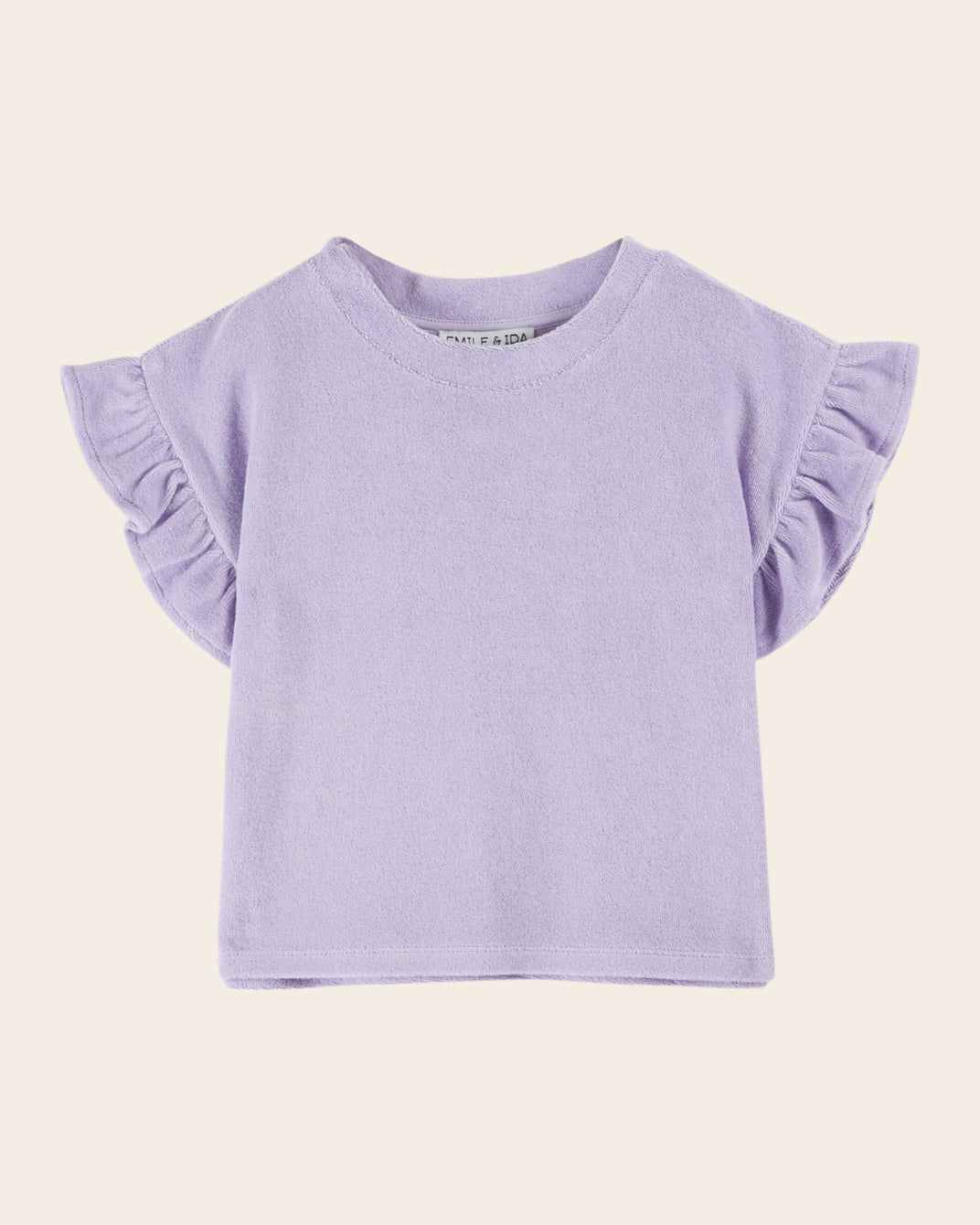 T-shirt - Éponge volanté violet
