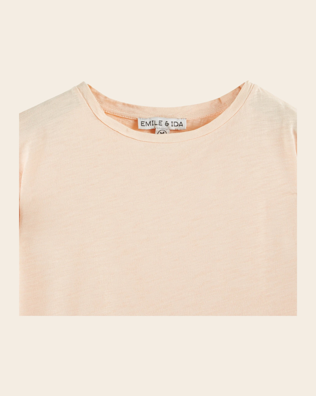 T-shirt - Volanté abricot