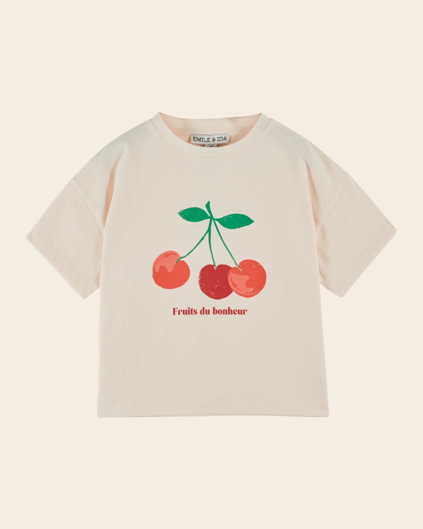 T-shirt - Cerises crème