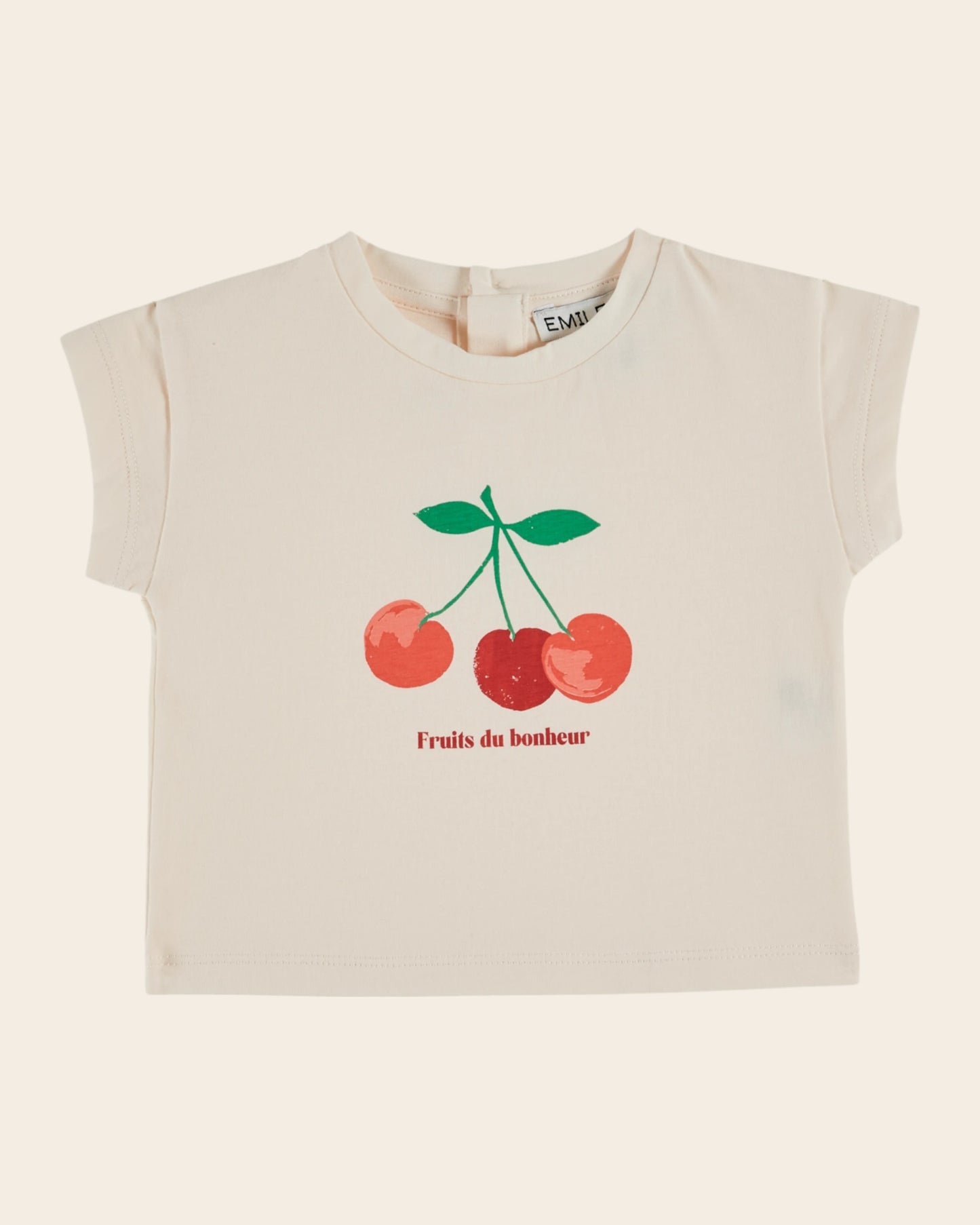 T-shirt - Cerises crème