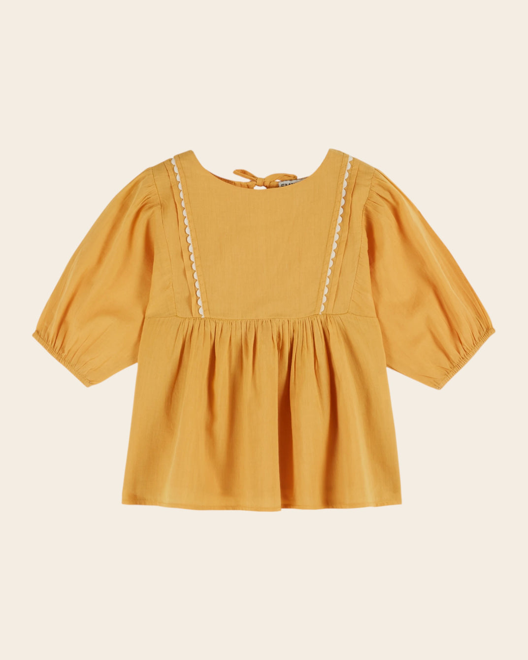 Blouse - Voile de coton jaune