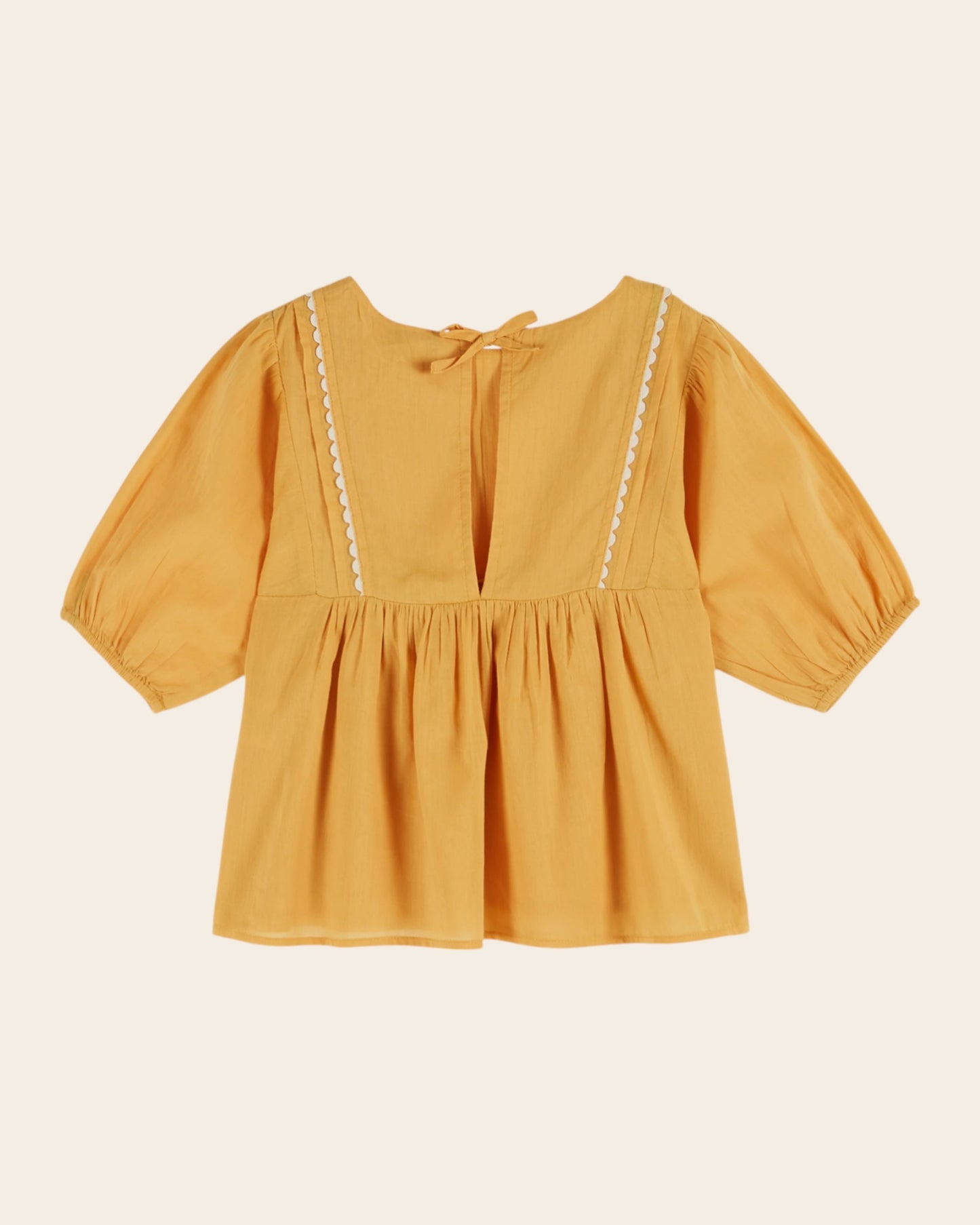 Blouse - Voile de coton jaune