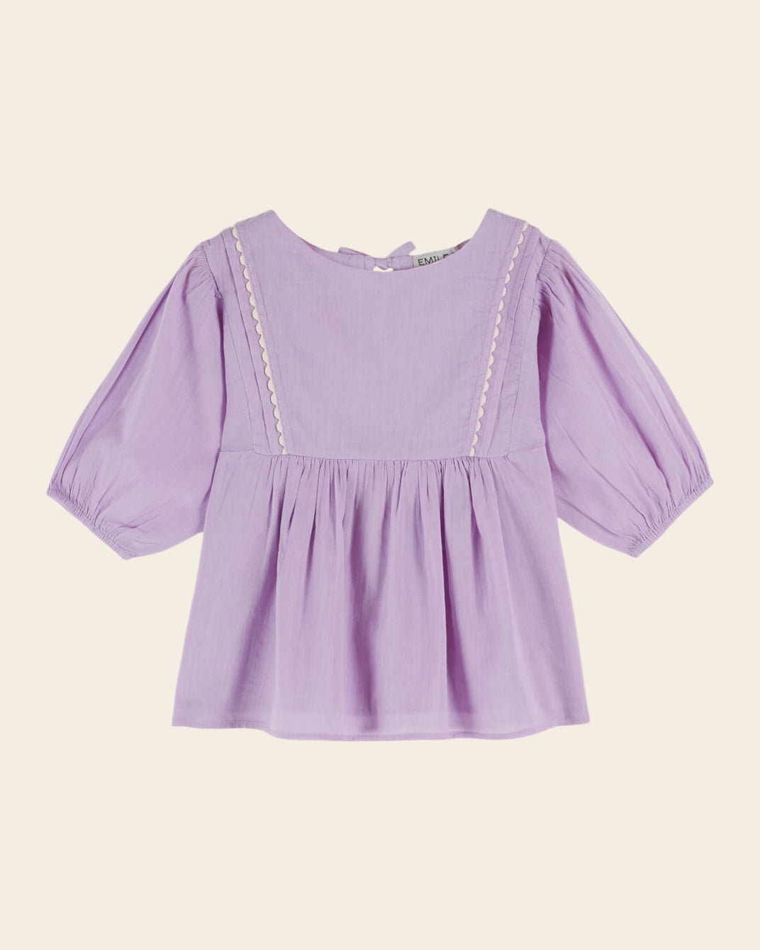 Blouse - Voile de coton violet