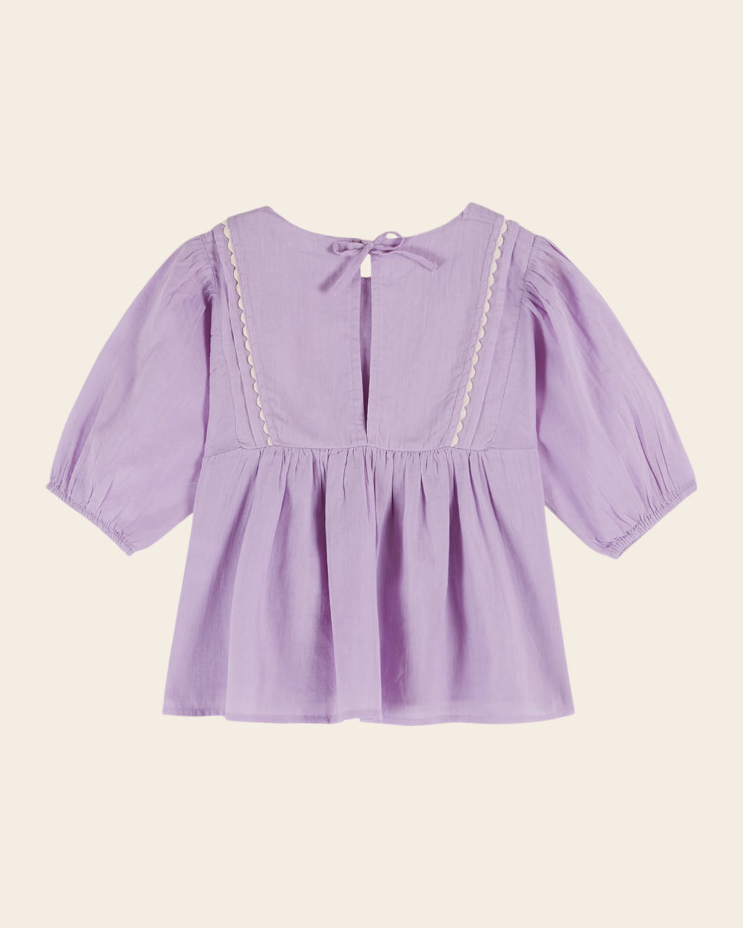Blouse - Voile de coton violet