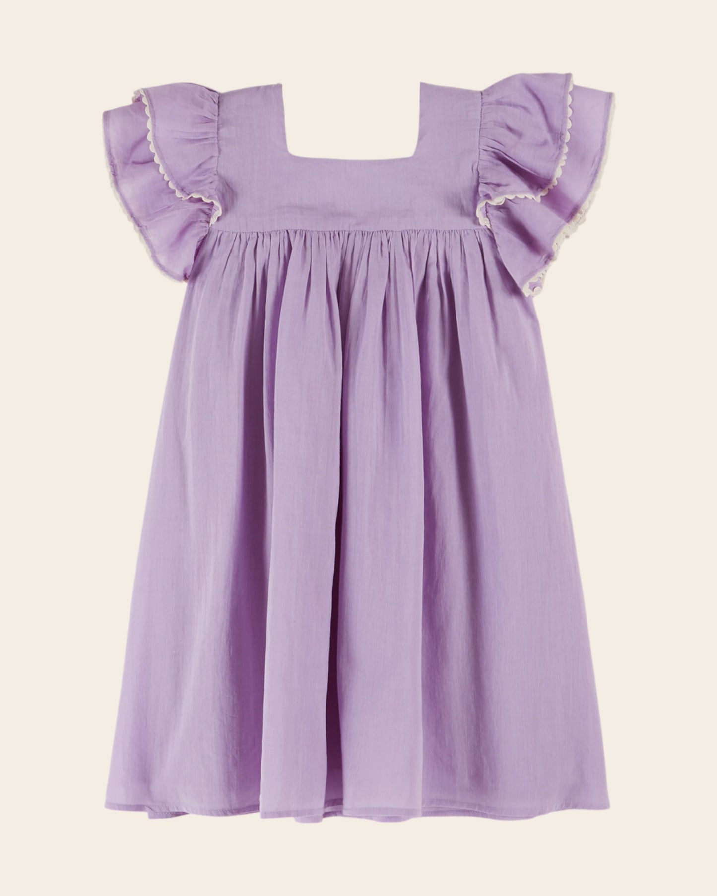 Robe - Voile de coton violet