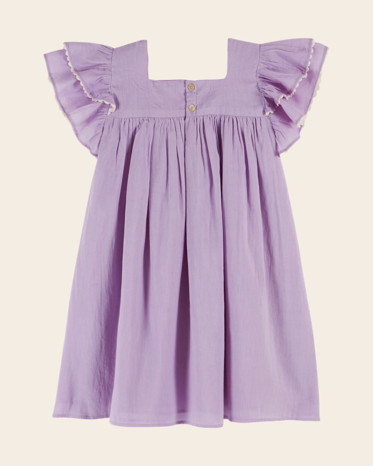 Robe - Voile de coton violet