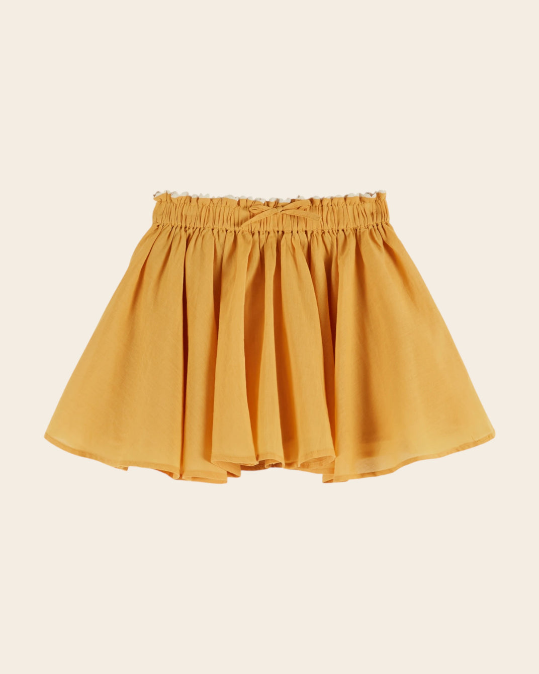 Jupe - Voile de coton jaune