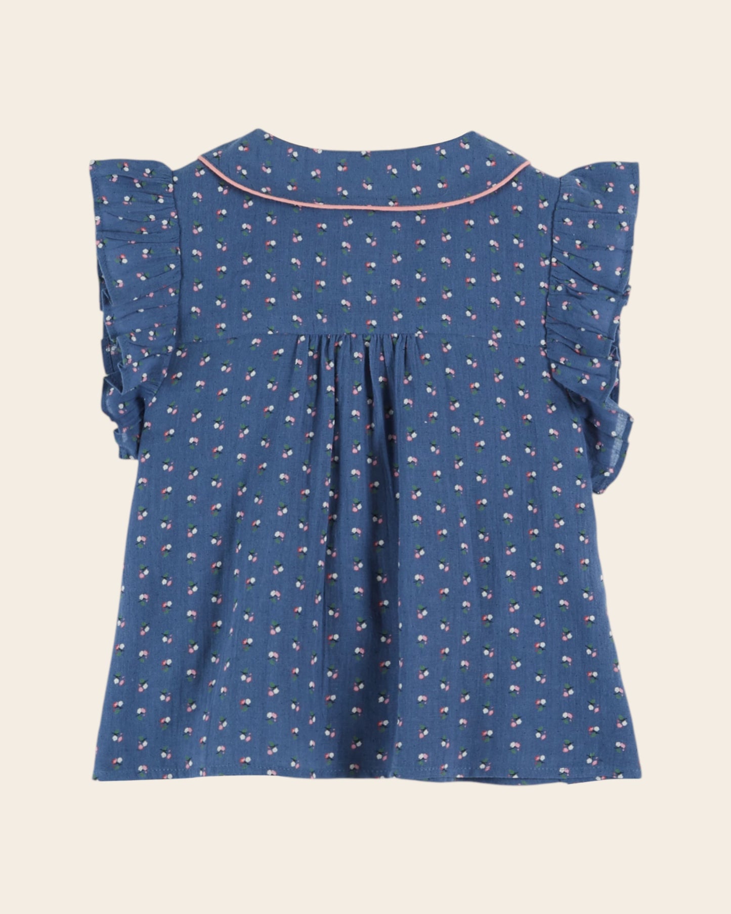 Blouse - Mini fleurs bleu