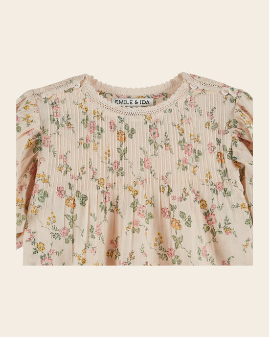 Blouse en voile à imprimé floral - Rose