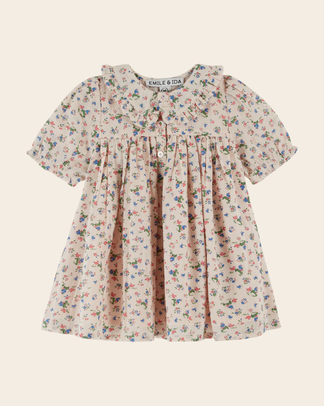 Robe - Ample à motifs rose