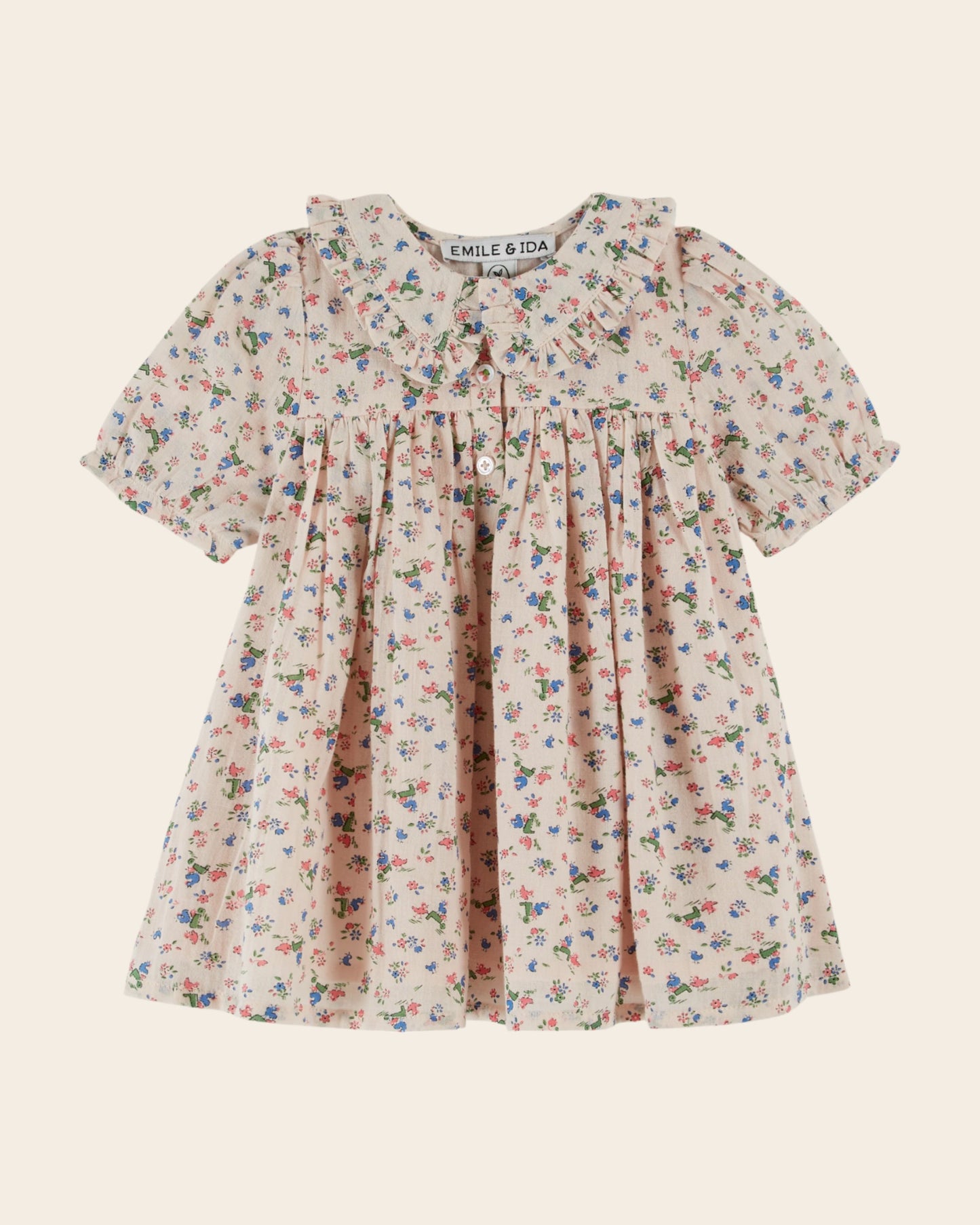 Robe - Ample à motifs rose