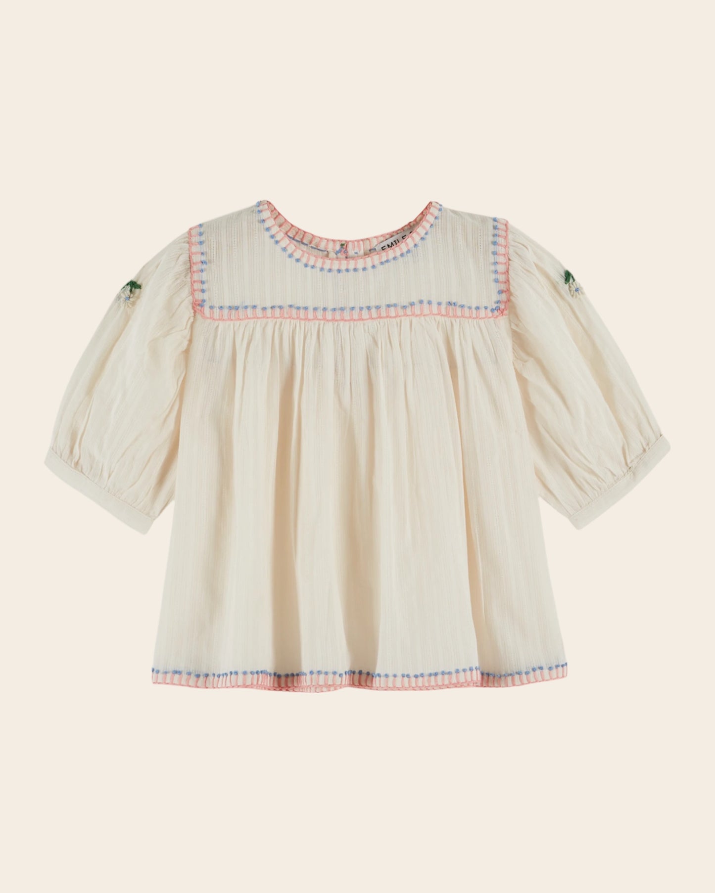 Blouse - Brodé crème