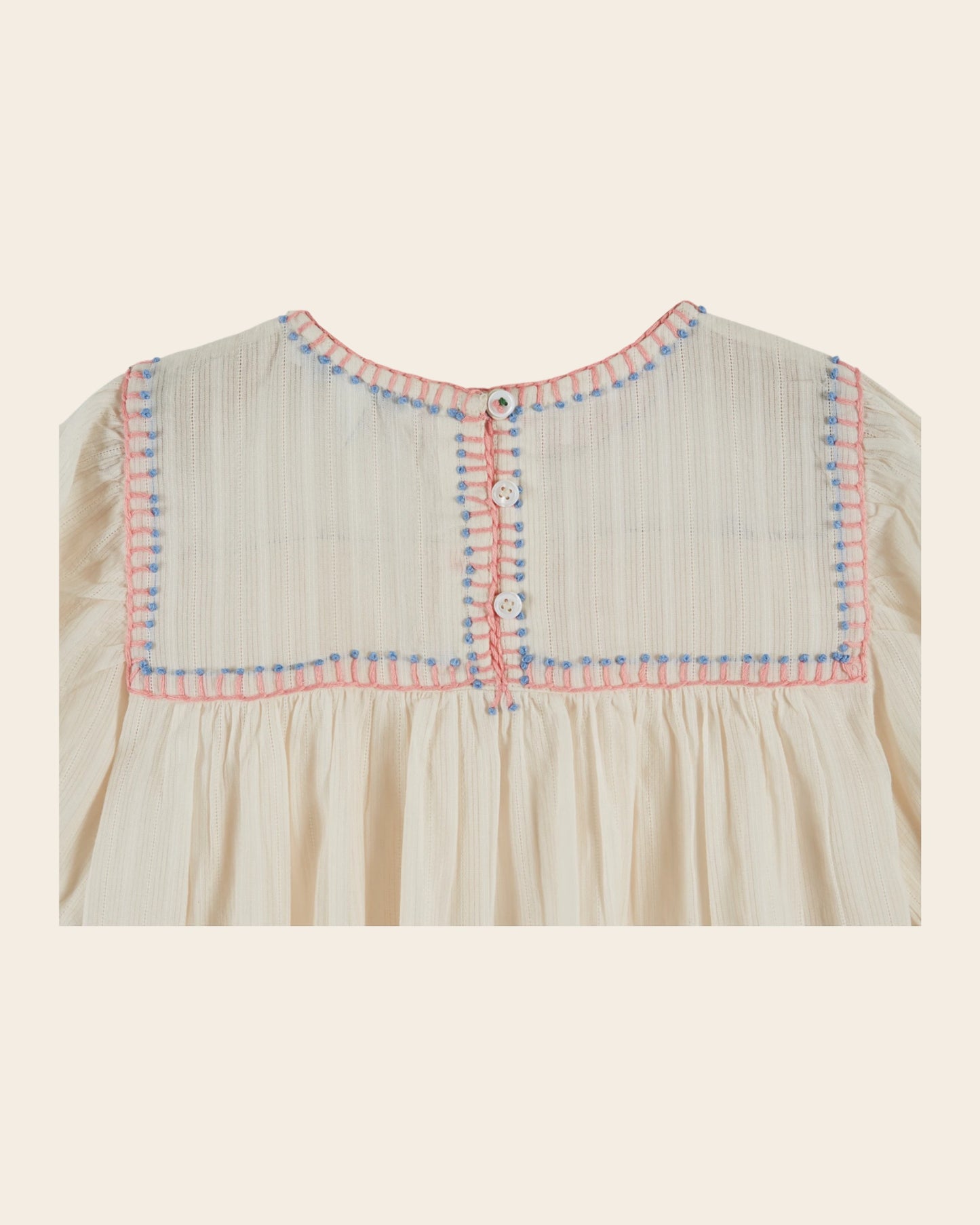 Blouse - Brodé crème