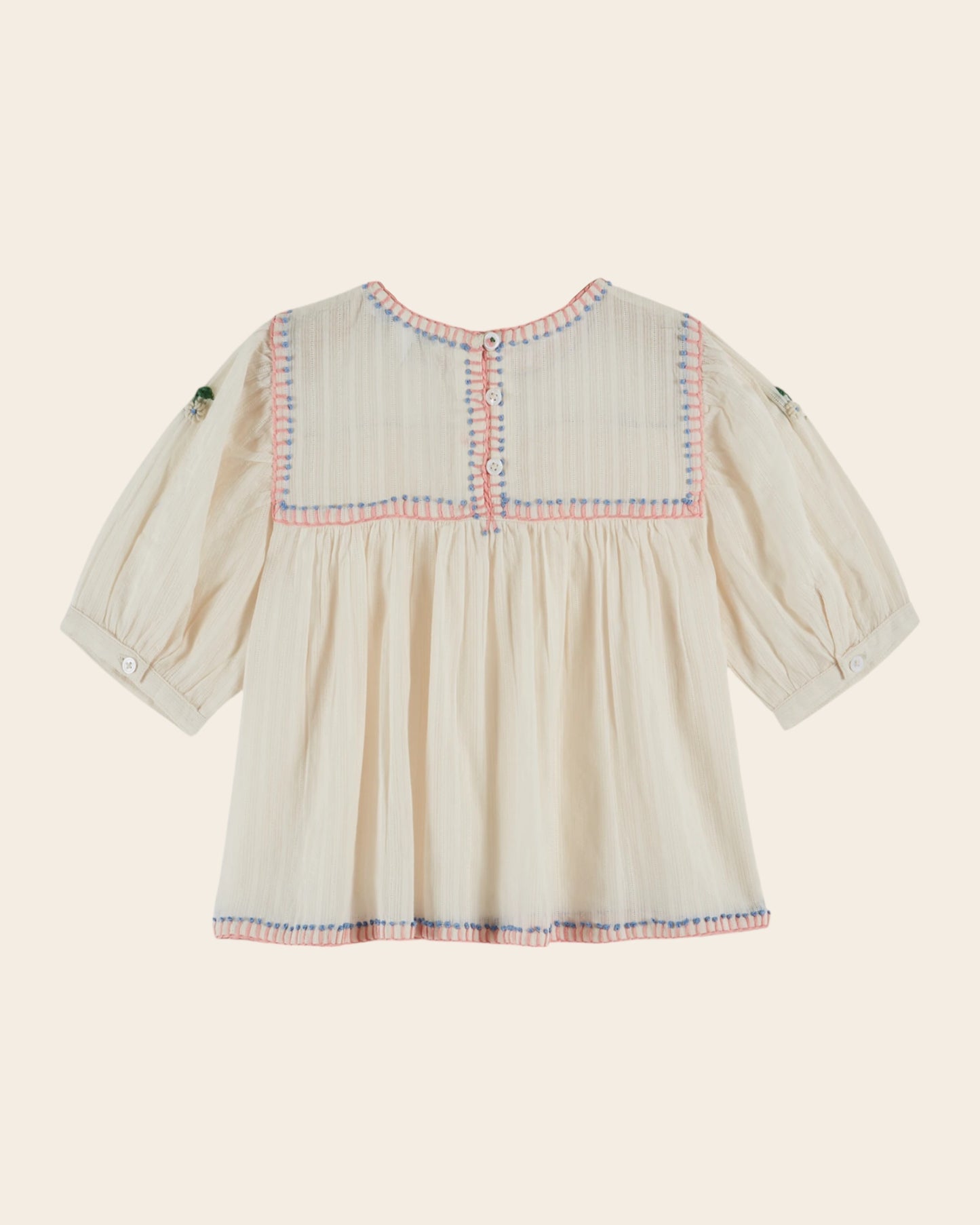 Blouse - Brodé crème